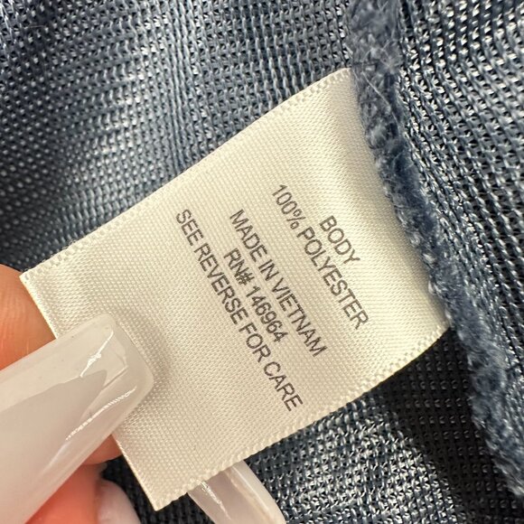 NEW! Robbi Bee Open Cardigan‎ Top Navy Soft Plush PS Polyester Half Sleeves $49 - Picture 6 of 13